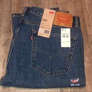 Levi Strauss 505 Regular Fit Men’s Jeans 36 x 34
